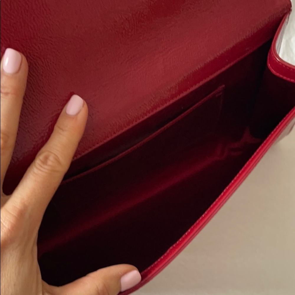 YSL ❌SOLD ❌red clutch authentic ! - Picture 4 of 11